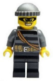 LEGO cty0358 Police - City Burglar, Dark Bluish Gray Knit Cap, Mask