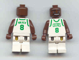 LEGO nba040 NBA Antoine Walker, Boston Celtics #8 (White Uniform)