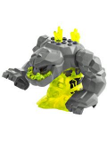 LEGO pm015a Rock Monster Large - Geolix (Trans-Neon Green) - 2 Crystals